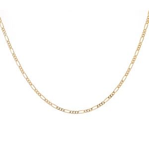 14K Yellow Gold Figaro Link 24 Inch Chain 3.4 Gram
